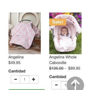 New carseat canapy set whole caboodle soft see pic